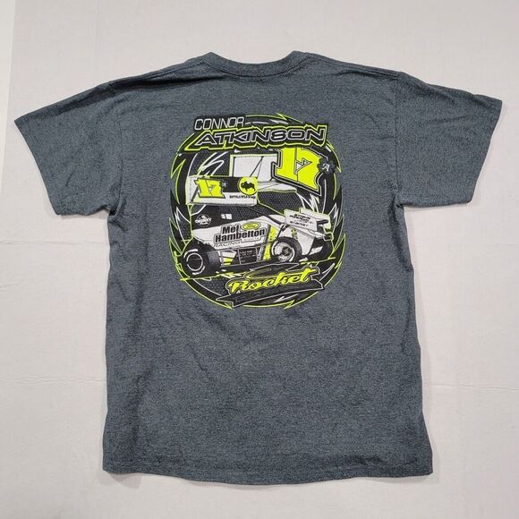 Connor Atkinson 17A Sprint Car T-Shirt Men's Large OneSeven‎ Motorsports Racing - Picture 8 of 8